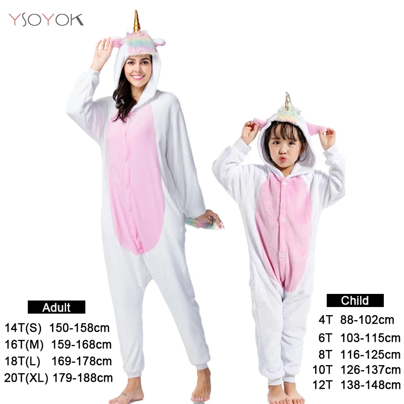 Golden Horn Unicorn Новые пижамы кигуруми с единорогом для мальчиков и девочек, женские пижамы с изображением животных, Ститч, панда, детский комбинезон, одежда для сна, одеяло, Комбинезоны - Цвет: Golden Horn Unicorn