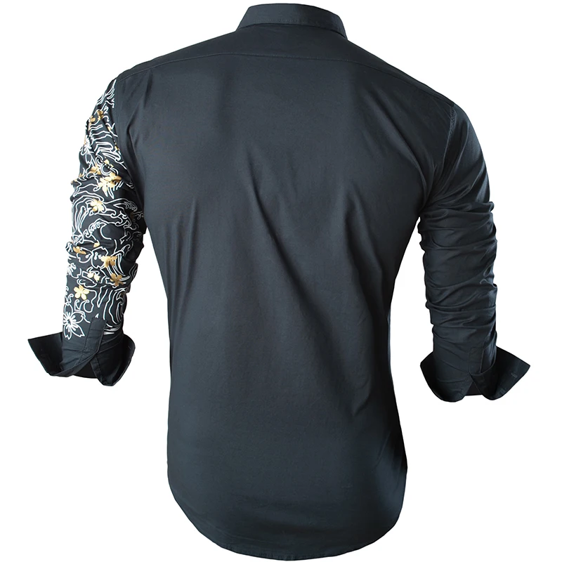 Платье рубашка sporfashion JZS091 мужское Повседневная блуза с длинным рукавом