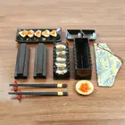 Набор для суши, 7 шт., пластиковый набор для суши, инструменты, Японский Рисовый шар, форма для кексов, многофункциональная форма для суши, инструменты для приготовления суши