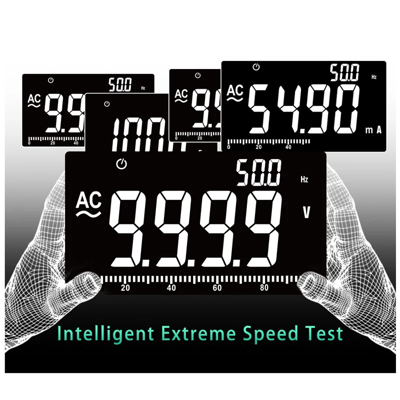 Умный Цифровой мультиметр высокоточный автоматический вольтметр с разрешением