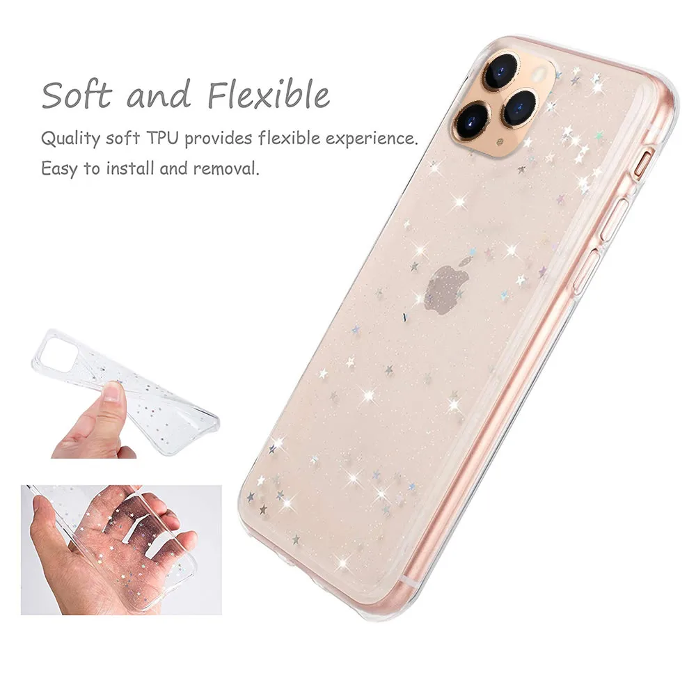 LAPOPNUT Spark блестящие звезды прозрачный мягкий чехол для Huawei P30 Pro P20 Lite Mate 20