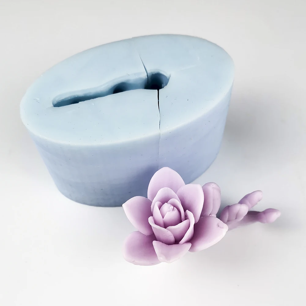 

HC0301 PRZY Silicone Mold Decoration Peony Bouquet Flower Mold Plant Molds Flowers Peony Rose Soap Candle Moulds Bouquet