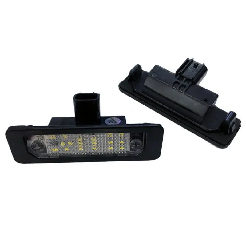 

1 pair LED Car Number License Plate Light For Ford Focus Mustang Lincoln MKX Black 9x2.7x2.3cm