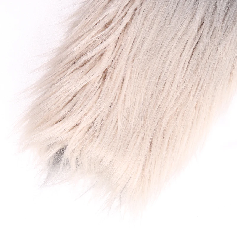 

Nerazzurri Winter gradient short soft faux fur jacket women long sleeve Fluffy thick warm mongolian lamb fur coat for women xxxl