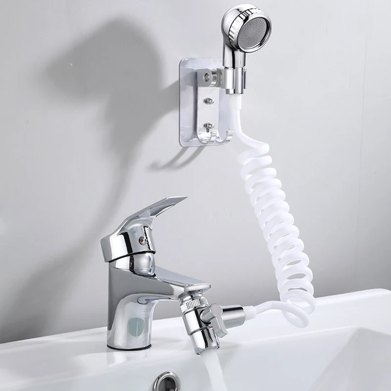 

1 Set Bathroom Kitchen Sink Faucet Extender Shower Universal Nozzle Adapter Switchable Valve Device Faucet to Shower Extender