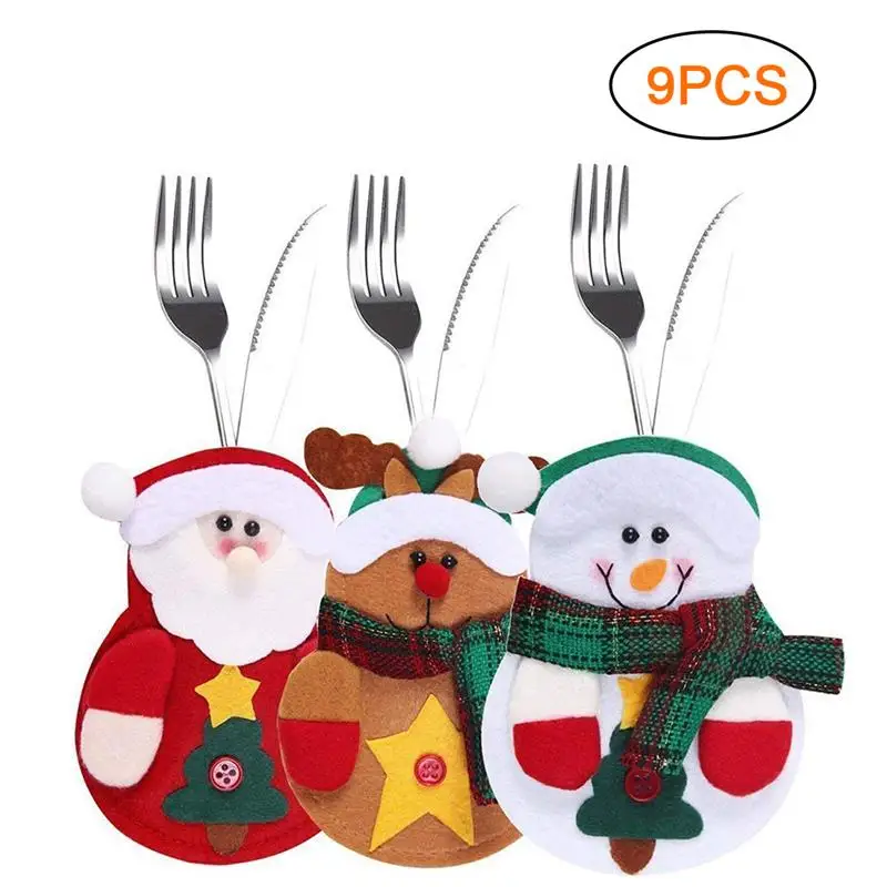 

Набор держателей для столовых приборов в рождественском стиле