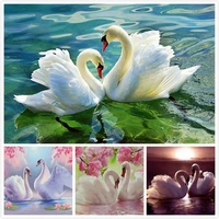 diamond embroidery swan painting of rhinestones diamond mosaic animals full square drill wall decoration art canvas pictures
