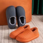 Зимние женские тапочки, женские домашние водонепроницаемые тапочки из ЭВА для мужчин, теплые зимние тапочки из искусственного меха, обувь для пола, унисекс, женская обувь