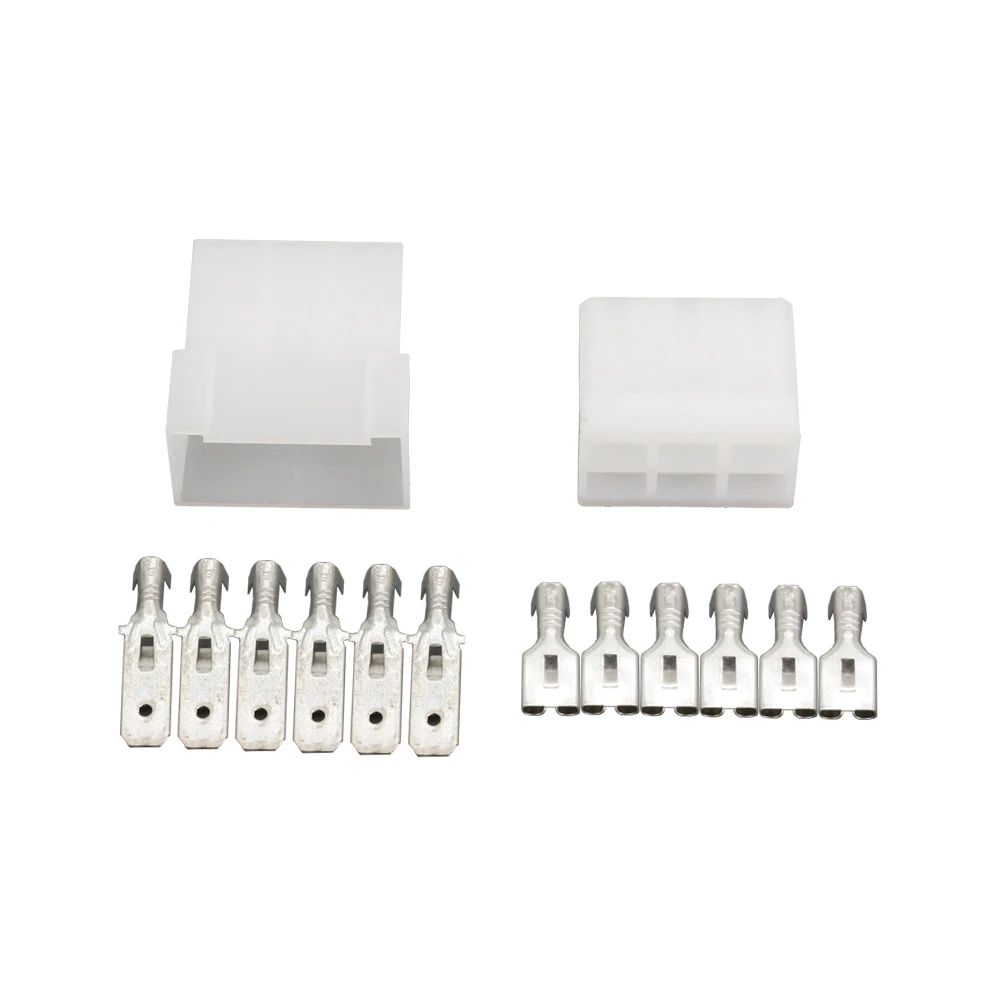 

5 комплектов, 6 контактов, пластиковые детали, бытовая техника, коннектор с клеммой Φ/21 автомобильный коннектор