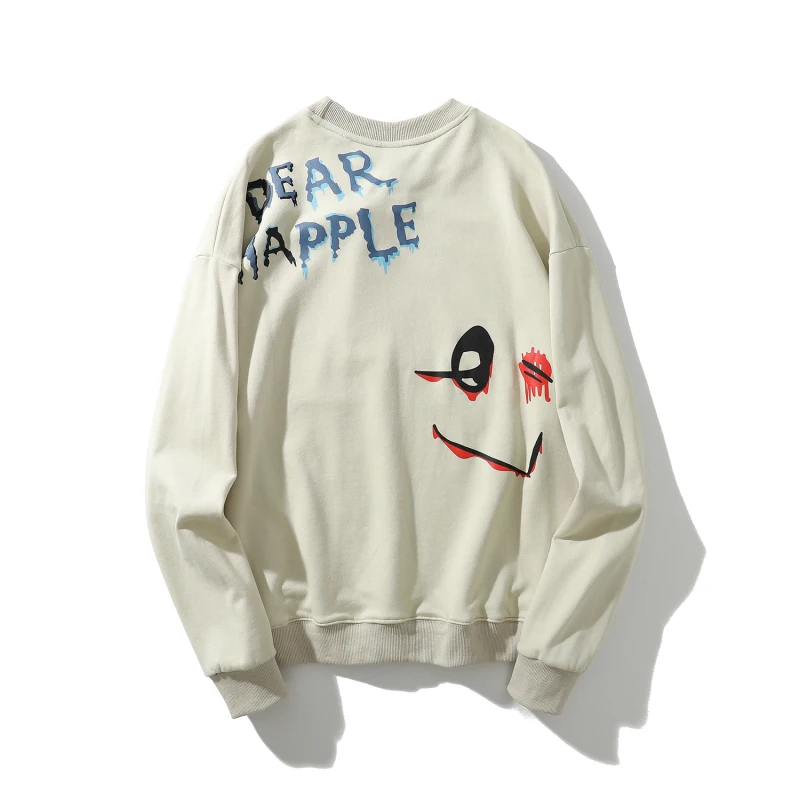 Уличная одежда в стиле хип хоп мужские толстовки с круглым вырезом Ретро стиль