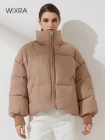 wixra women thick winter parkas casual warm cotton jackets coat female classic zipper outwear autumn street wear