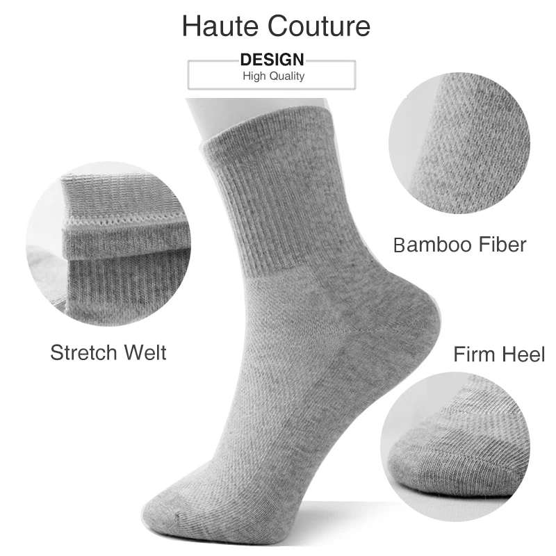 

Casual Autumn Winter Cotton Socks for Women Men Male Unisex Comfortable Breathable Anti-flip Solid Color Tube Short Sock 2020