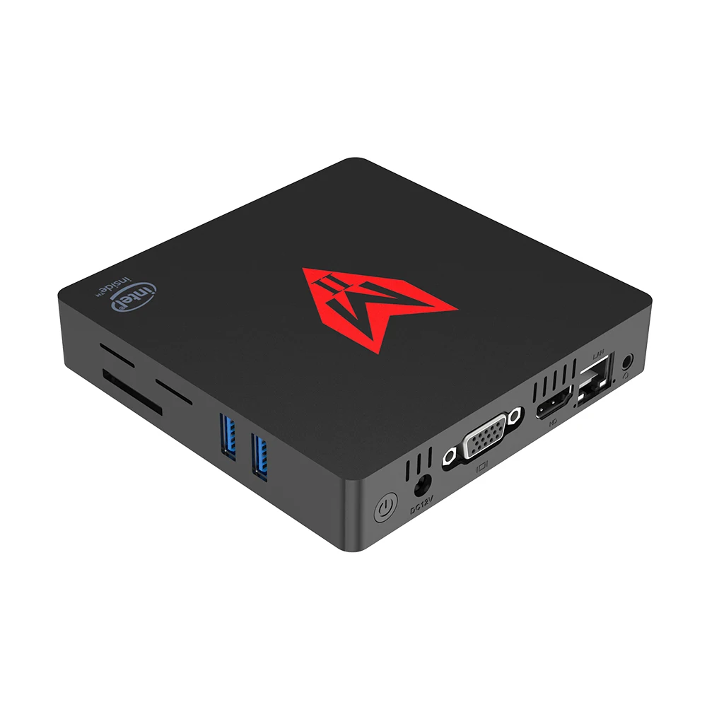 Mii-V мини-ПК intel Apollo lake J3355 4 Гб + 64 ГБ windows 10 Безвентиляторный Компьютер 4K HDMI VGA USB3.0 M.2