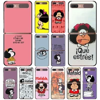 Smartphone Case For Samsung Flip Cover Silicone Shell Black Caso TPU Capa Cellphone Fundas Mafalda Hot Sale