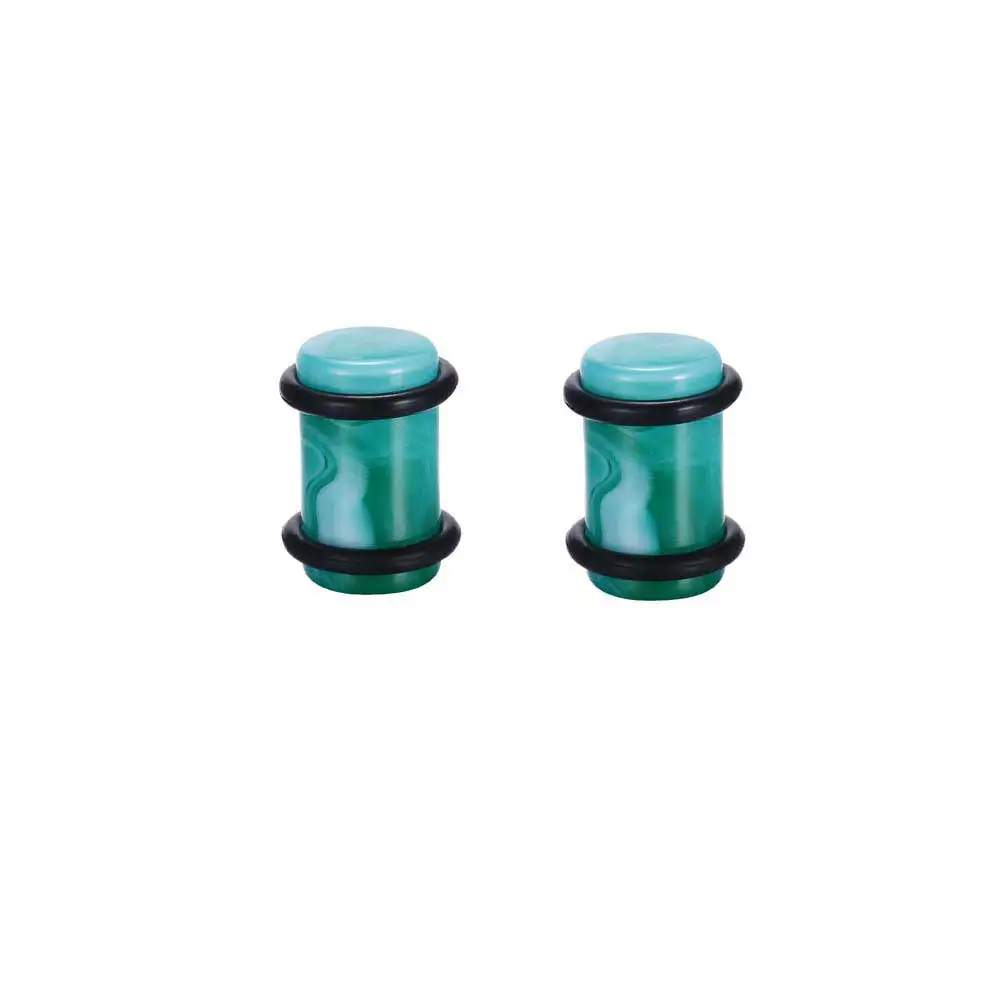 Turquoise Серьги Для Пирсинга Ушей, 1 пара акриловых пробок для ушей и тоннелей, расширители для ушей, растяжки для ушей, украшения для тела - Окраска металла: Turquoise