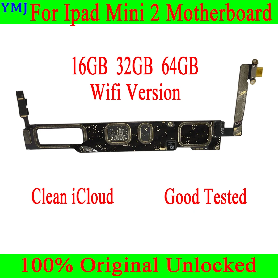 Оригинальная разблокированная материнская плата для Ipad mini 2 WIFI /WIFI + версия 3G с