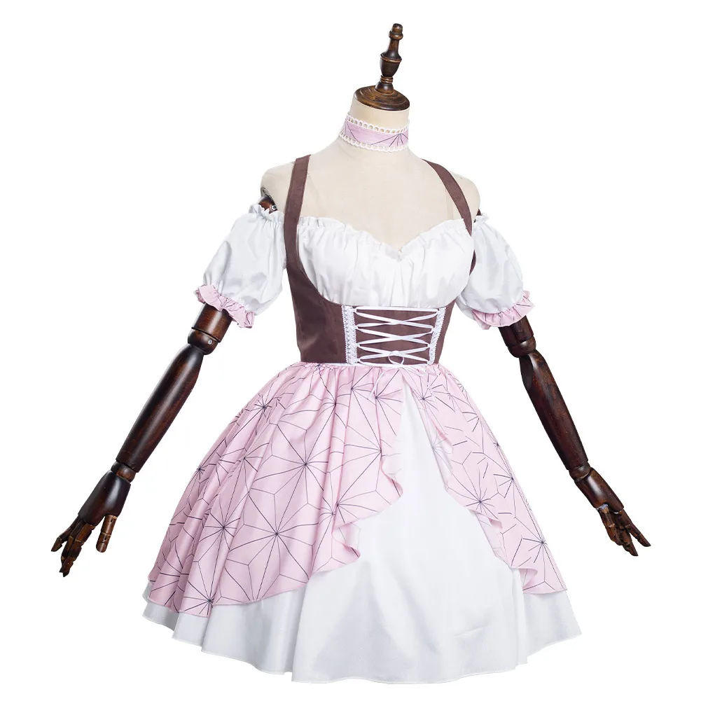 Костюм для косплея камадо незуко из аниме рассекающий демонов | Тематическая