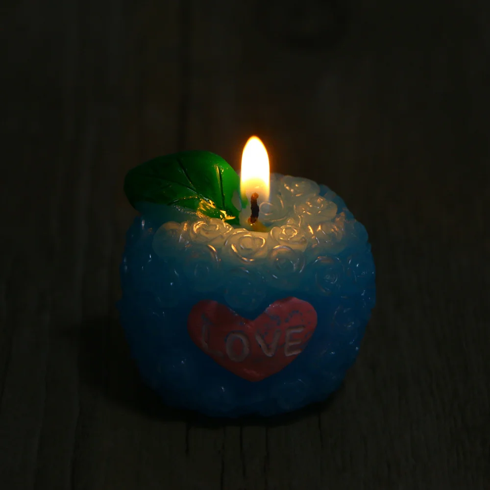 Ароматизированная Свеча в форме яблока рождественская свеча из парафина и