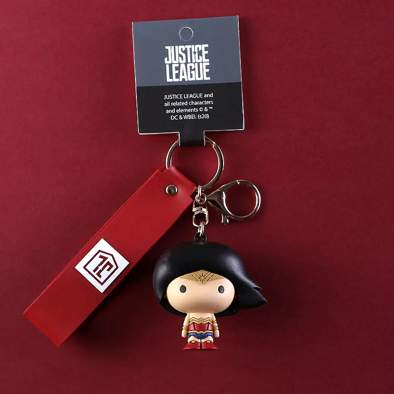 Брелок для ключей из серии Супергерои милые экшн-фигурки Бэтмена Супермена