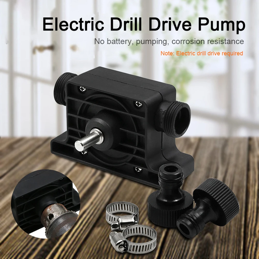 Portable Pump Mini Electric Drill Drives Large Flow The Comes Standard With Two Connectors for drill chucks | Инструменты