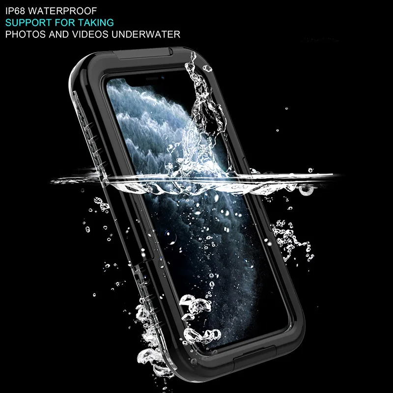 

Waterproof Phone Case For IPhone 11 Pro Max Cover For IPhone 7 8 plus X XR XS Max IP-68 Outdoor Diving Shockproof Armor Fundas