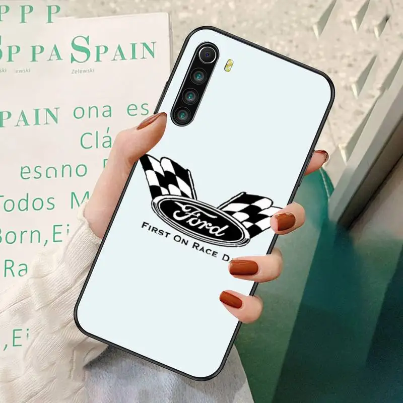 

Car Ford Black Soft Phone Cases For Redmi 7 8 9 A K20 30 Pro Note 8 9 Pro 9s