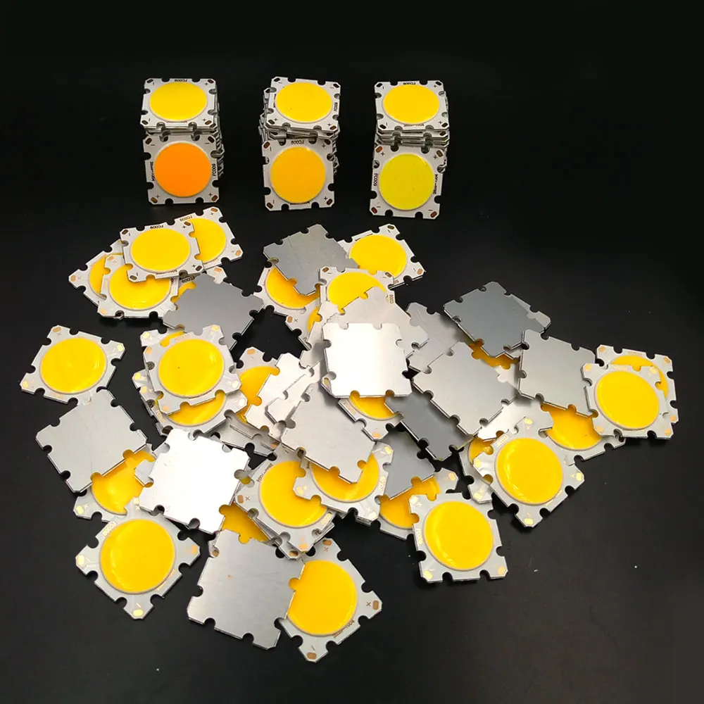 Dropshippg 10pcs 10W 15W 20W 30W COB LED 28mm Square Shape 20mm Round Emitting Light Warm Natural Cold White Lamp 30V 45V | Лампы и