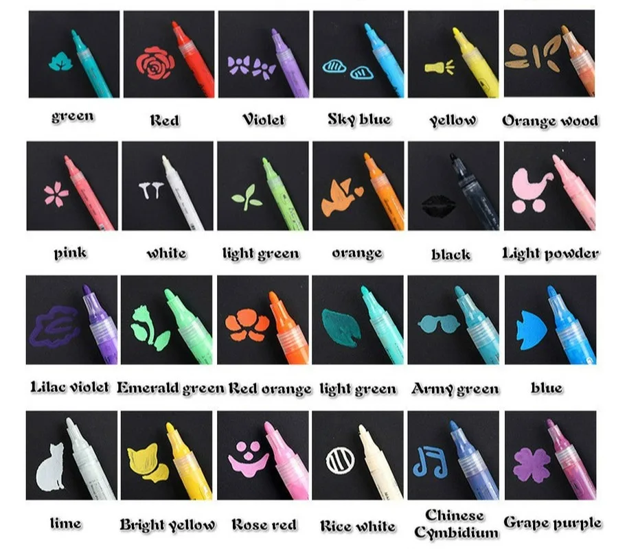 Акриловый маркер ручная роспись камень Эд керамический сделай сам фотоальбом