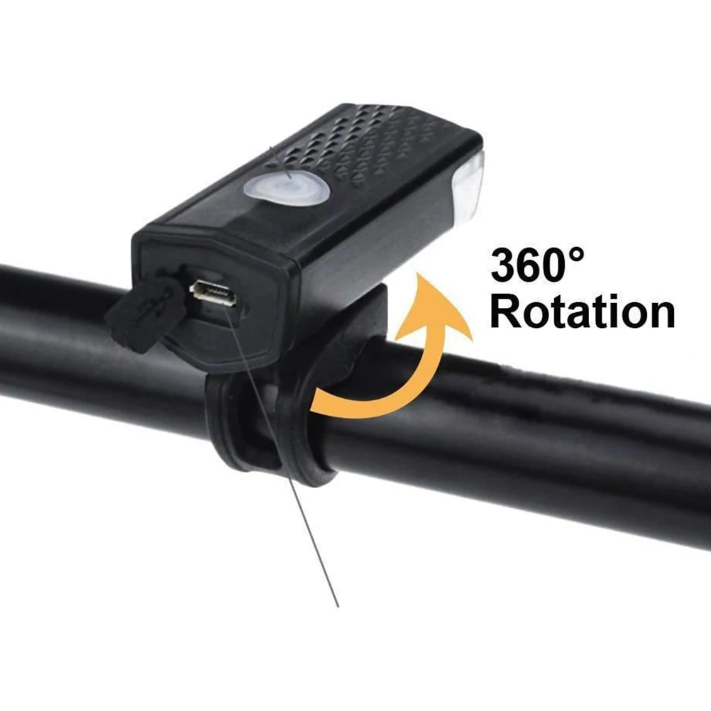 

Bike Lights USB Rechargeable Bicycle LED Lights Waterproof Front Headlight + Rear Taillight Cycling Lights Accessories HOT