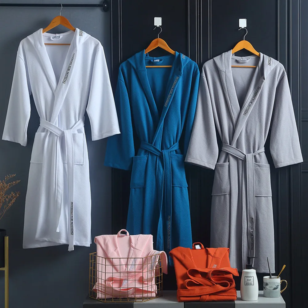 Пятизвездочный отель зимние теплые халаты для мужчин и женщин 100% из дышащего