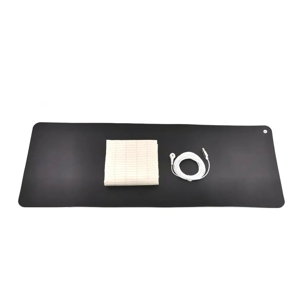 Grounded mouse pad Black Technology Universal Earthing Grounding Mat 68*25cm with 5meter grounding cord | Дом и сад