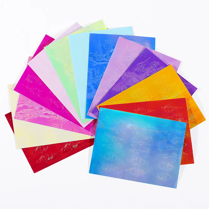 

Nail Art Flame Sticker Laser Magic Flame Nail Sticker with Adhesive 13 Colors/set Nail Art Stickers for Nails Nail Stickers