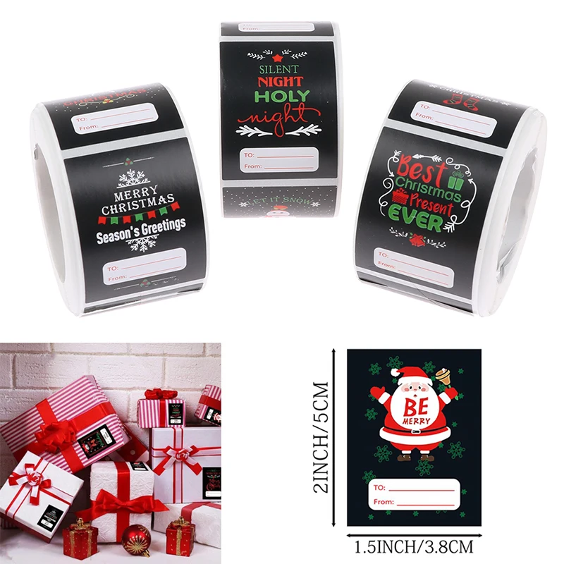 

300Pcs Christmas Sealing Sticker DIY Package Label Gifts Posted Baking Decor
