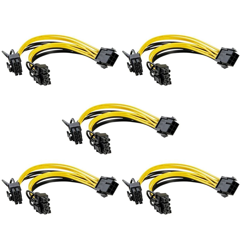 

Сетевой шнур графического процессора с 6 контактами на 2 контакта + 6 контактов, медный Луженый сетевой шнур подходит для графического процес...