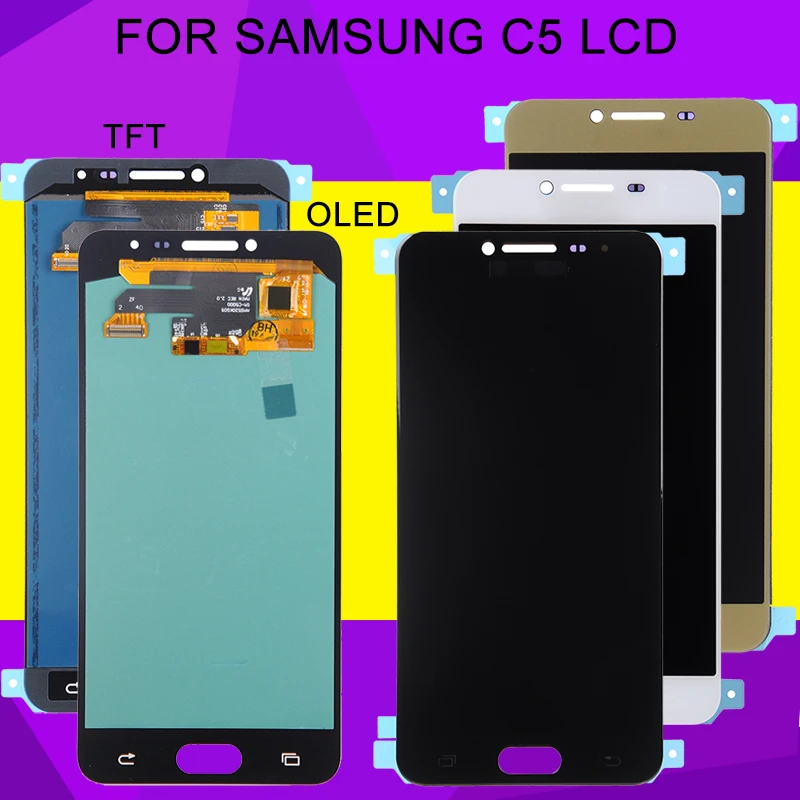 Замена HH 1 шт. C5 ЖК дисплей для Samsung Galaxy C5000 с сенсорной панелью Стекло Экран