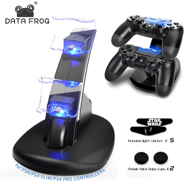 Игровой контроллер Data Frog зарядная док станция с двумя светодиодами USB подставка