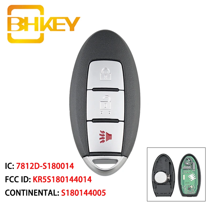 

BHKEY KR5S180144014 Smart Car Key for Nissan Pathfinder 2013 2014 2015 Car Remote Key S180144005 7812D-S180014