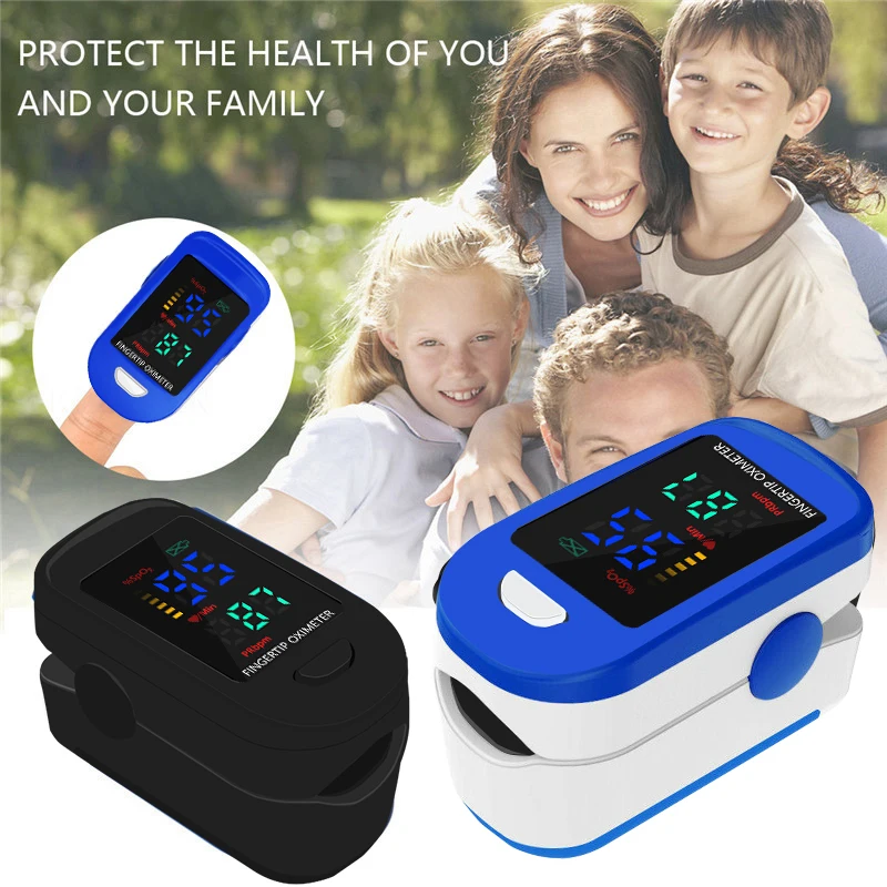 Medical Household Digital Fingertip Pulse Oximeter Blood Oxygen Saturation Meter Finger SPO2 PR Monitor Health Care