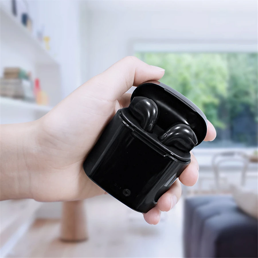 Bluetooth наушники с микрофоном зарядки pods i7s tws Беспроводные наушники гарнитуры стерео наушники-вкладыши для ios Android телефон громкой связи