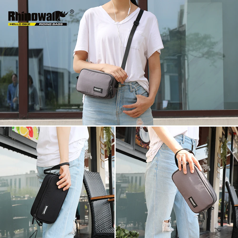 RHINOWALK Folding Bike Handlebar Bag 3 Type Multi-function Front Frame Travel Storage Handbag X2010/X2011/X2012 with Cover | Спорт и