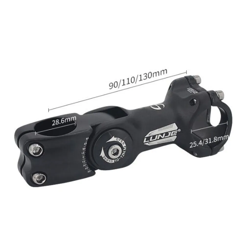 

Adjustable MTB Bike Stem Bicycle Handlebar Fork Riser 25.4/31.8 Handlebar Stem Aluminum Alloy Front Fork Stem Bike Accessories