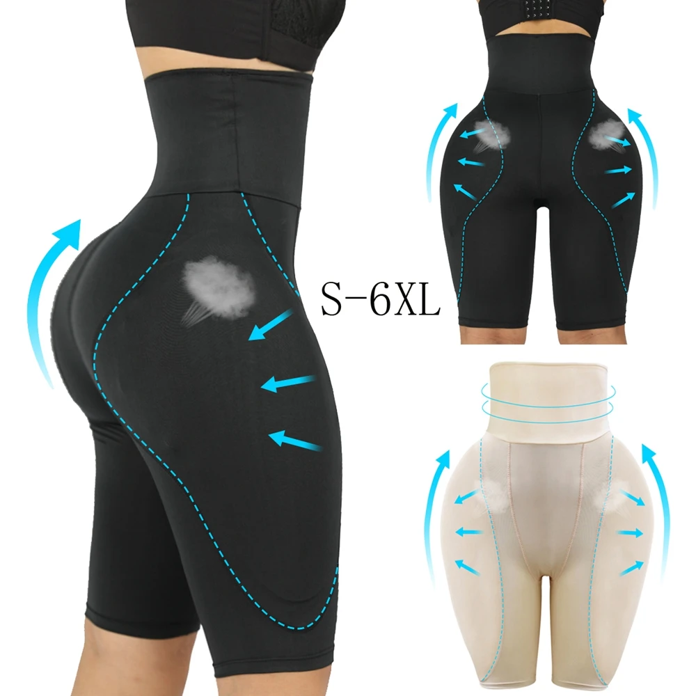 

Plus size Women Butt Lifter Shapewear Waist Tummy Control Body Underwear Shaper Pad Control Panties Fake Buttocks Thigh Slim 6XL
