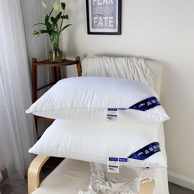 

48x74cm Home Hotel Sleeping Pillow 3 Heights Soft Fluffy Polyester Fiber Pillow Core Breathable Head Pillow Inner Core
