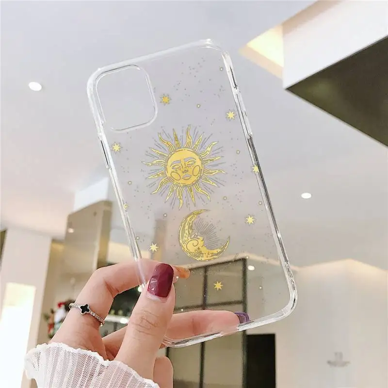 

Tarot totem constellation love Phone Case Transparent for iPhone 6 7 8 11 12 s mini pro X XS XR MAX Plus SE cover funda