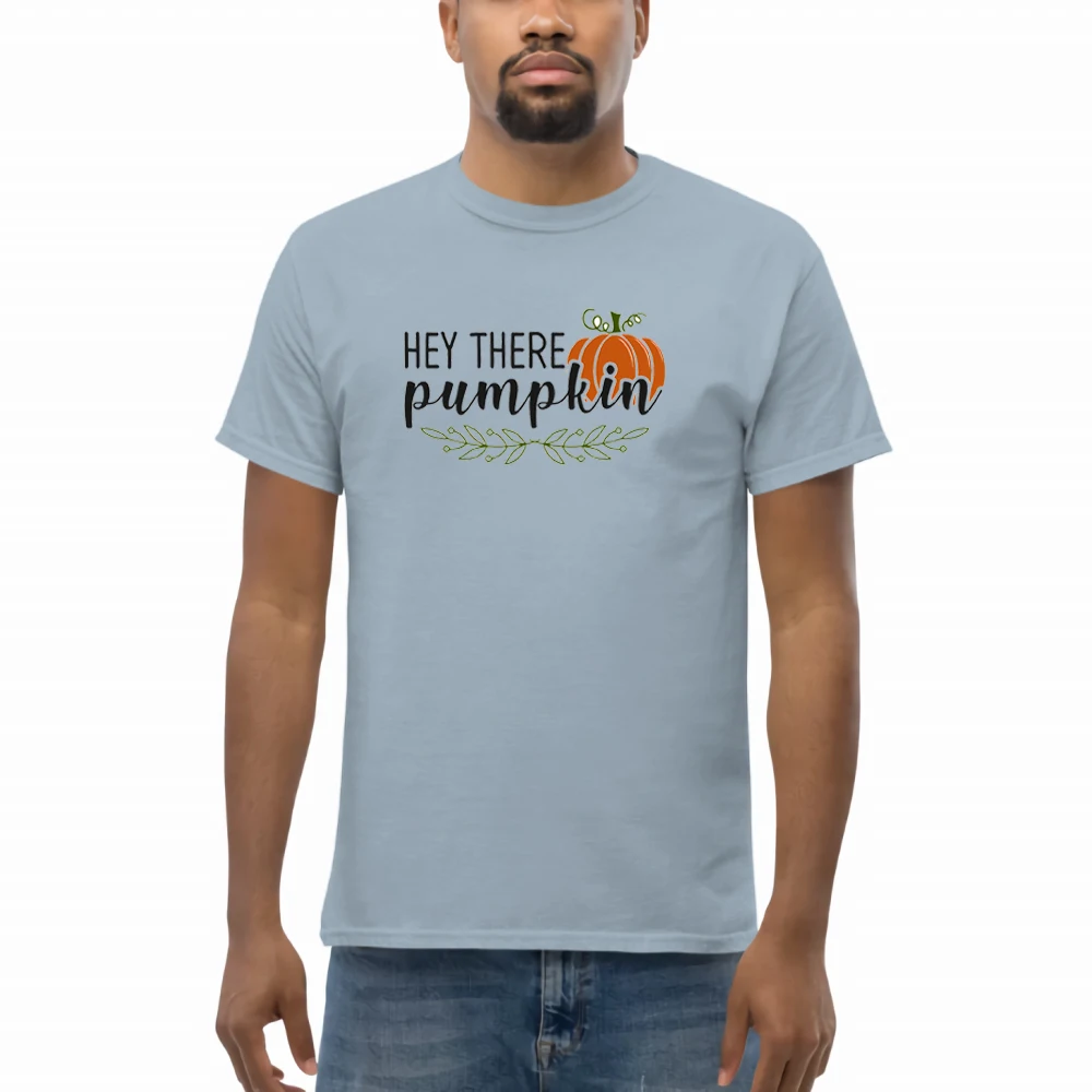 

Hey There Pumpkin Printing Men T-shirts Oversize Graphic T Shirt Loose High Quality Tshirt 2021 Fashion Vintage T-shirts Men