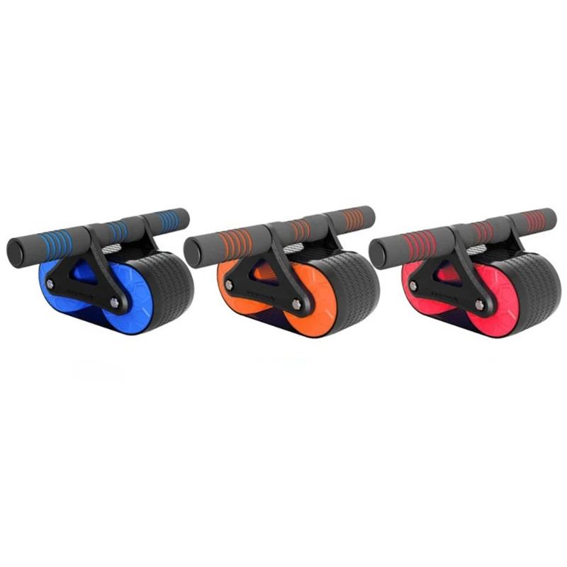 

Pivoted Wheel Triangle Structure Core Strength Abdominal Exercise Workout Roller