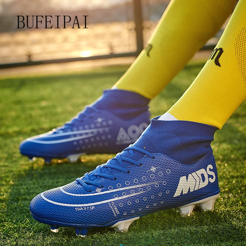BUFEIPAINew Новое поступление унисекс Уличная обувь для футбола высокие футбольные