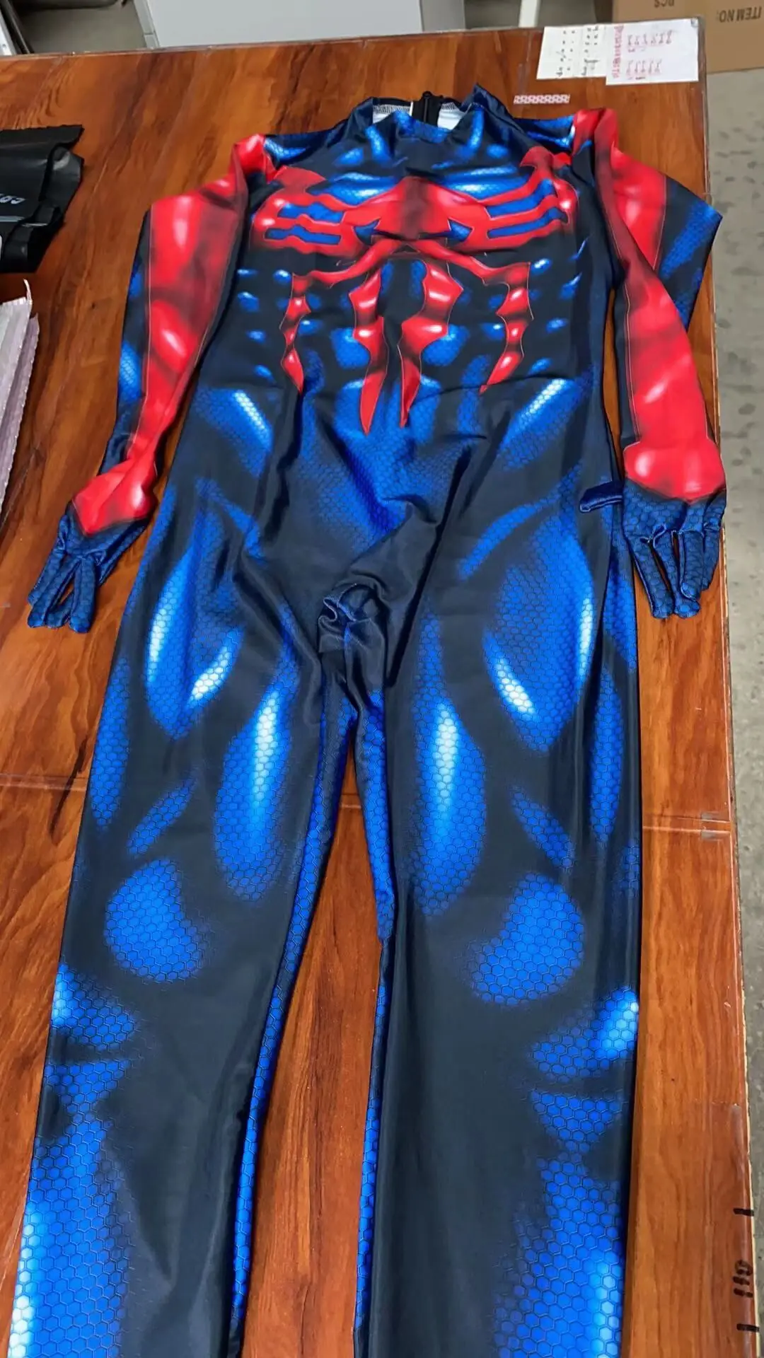 Синий костюм для косплея Zentai 2099 на Хэллоуин боди супергероя фантазия