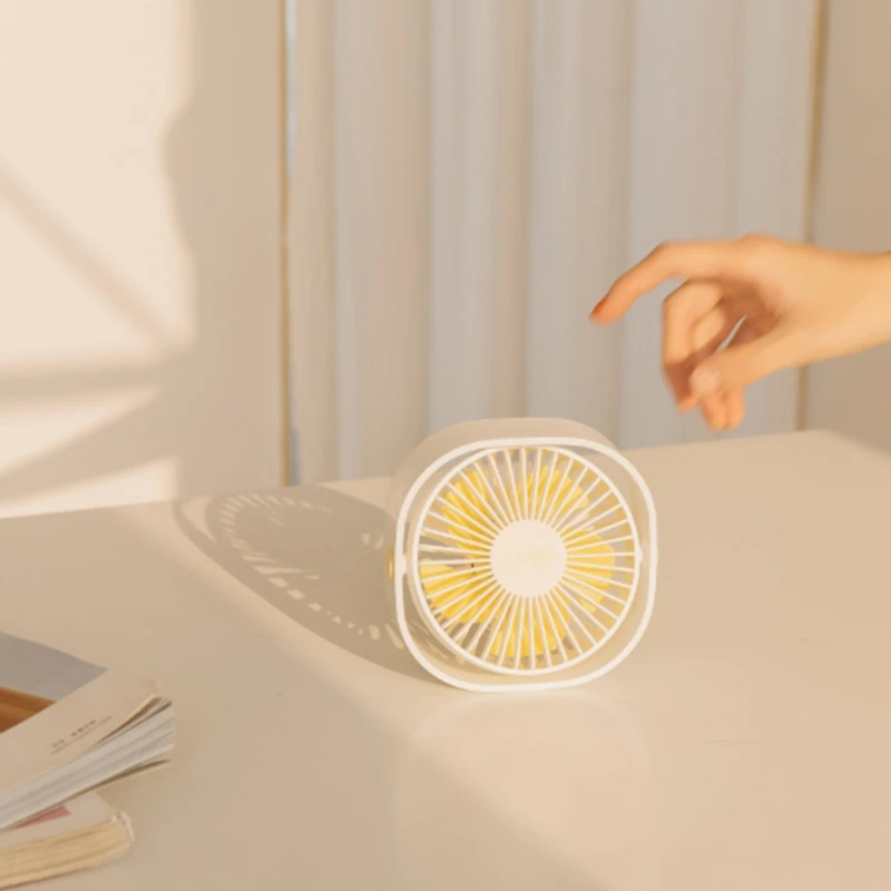 

Portable Cooling USB Desktop Fan Personal with 360 Rotation Adjustable Angle for Office Household Traveling