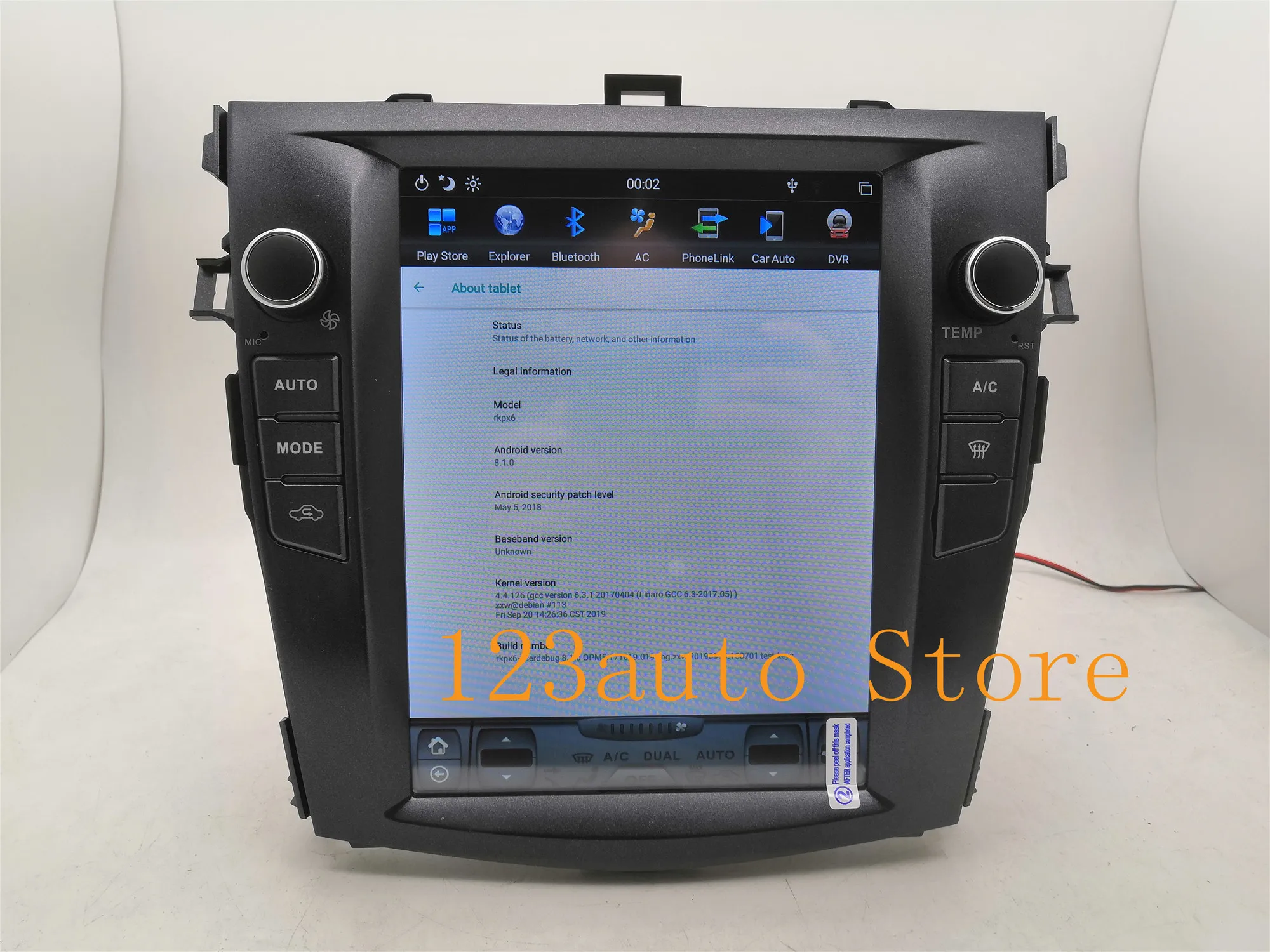 10,4 ''вертикальный Tesla стиль Android 8,1 автомобильный DVD gps плеер для Toyota Corolla 2006 2007 2008 2009 2010 2011 2012 2013 PX6 радио
